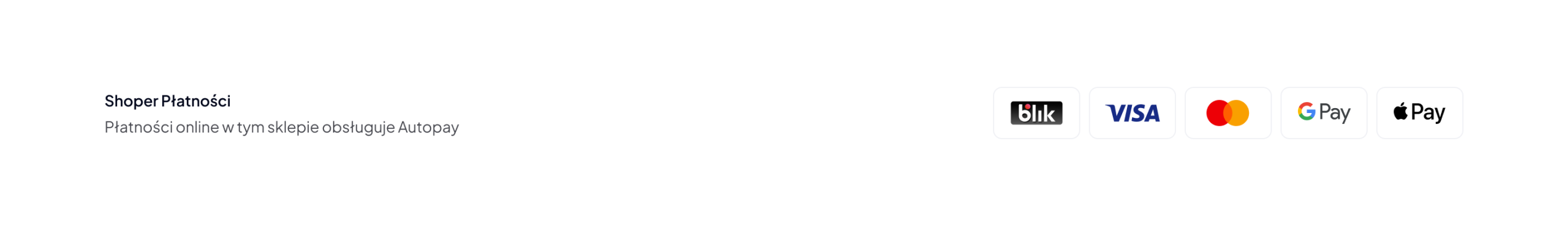 Dostępne metody płatności